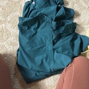 Figs Navy Blue Scrub Top